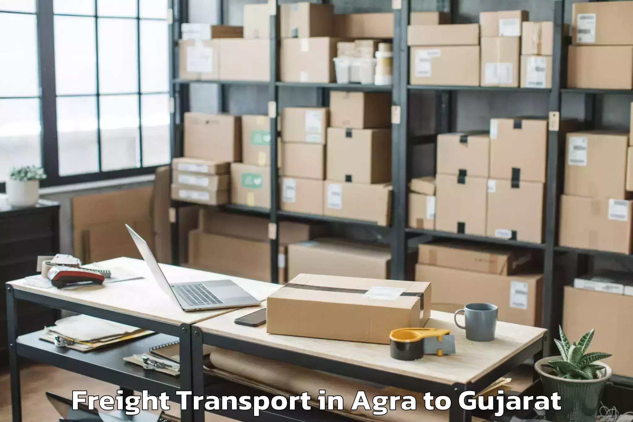 Reliable Agra to Prantij Freight Transport